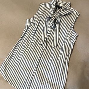 BR Sleeveless Button Down